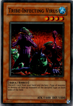 Yugioh Tribe Infecting Virus MFC-076 Unlimited Super Rare HP - Image 1