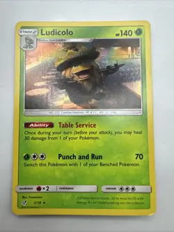 Pokemon Card Ludicolo Holo LP Detective Pikachu 2/18 - Image 1