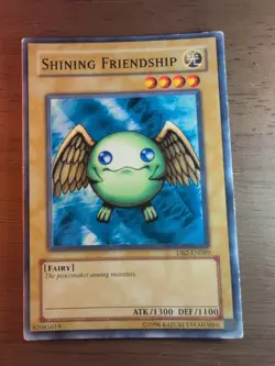 DB2-EN089 Shining Friendship Common UNL Edition Yugioh Card - Image 1