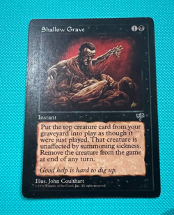 Shallow Grave - Mirage - MTG - Magic the Gathering - Image 2