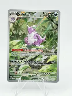 Pokemon Nidoking 174/165 IR Sv: Scarlet & Violet 151 Holo Card English - Image 1