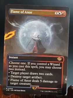 Flame of Anor (Borderless) Lord of the Rings MTG Regular Near Mint - Image 1