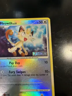 2008 Pokemon Burger King 106 Meowth - Reverse Holo - Image 5