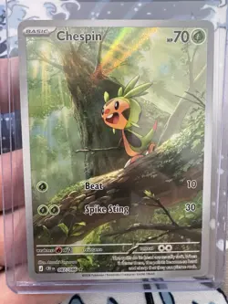Chespin 87/86 Illustration Rare Pokemon Chaos Rising ME04 NM - Image 1