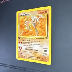 Pokemon Card TCG Fossil Hitmonlee 22/62 1999 WOTC Vintage Rare Non-Holo NM - Image 4