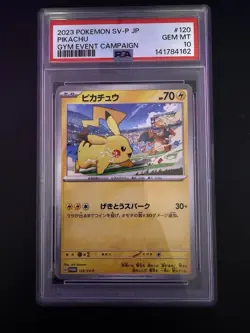 Nintendo Pokemon TCG Pikachu Promo Japanese 2023 PSA 10 Gem Mint 120/SV-P - Image 1