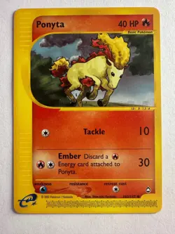 Ponyta 102/147 Common Aquapolis Pokemon Lightly Played E-Reader - Image 1