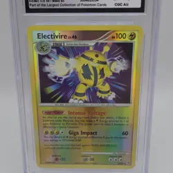 Pokemon TCG Electivire Reverse Holo CGC Auth Diamond & Pearl 3/130 2007 - Image 3
