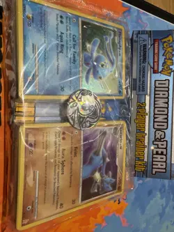 Pokemon Manaphy Lucario 2 Player Trainer Kit w Sealed Power Keepers Booster Pack - Image 2