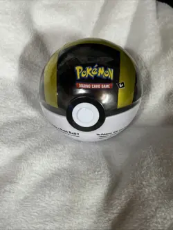 PokeBall Tin Pokemon TCG 3-Packs + 1 Coin A-24 - Image 1
