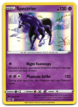 Spectrier 081/196 - 🌊 Lost Origin Rare Pokemon TCG Holo 🖤 - LP - Image 1