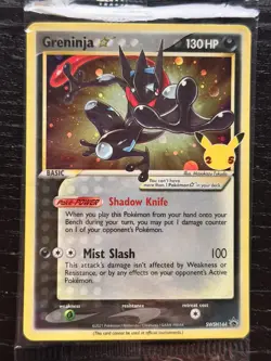 Pokemon TCG Greninja Gold Star SWSH144 - Celebrations Gold Star Promo - Sealed - Image 1