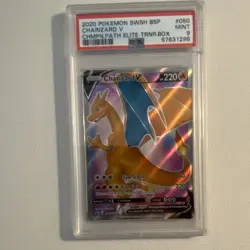 Pokemon Charizard V SWSH Promo Holo English PSA 9 Card SWSH050 - Image 1