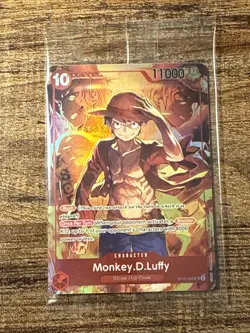 Monkey.D.Luffy (Treasure Booster Set) ST10-006 FOIL One Piece Promo Card Sealed - Image 1