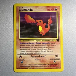 GERMAN Charmander (Glumanda) 50/82 Team Rocket Pokemon Card - US Seller - Image 1
