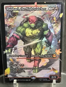 Magic: The Gathering Raphael, the Nightwatcher (Showcase) 287 TMNT Foil LP-NM - Image 1