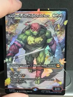 Magic: The Gathering Raphael, the Nightwatcher (Showcase) 287 TMNT Foil LP-NM - Image 2