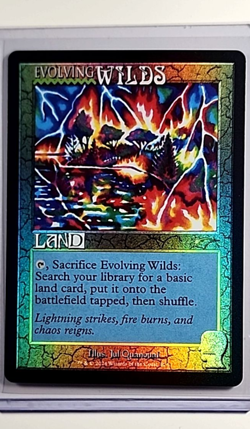 2024 MTG Magic the Gathering Secret Lair Drop Rainbow Foil #824 Evolving Wilds - Image 1