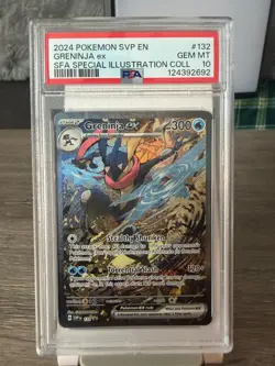 2024 POKEMON SVP EN SV BLACK STAR PROMO GRENINJA EX #132 PSA 10 - Image 1