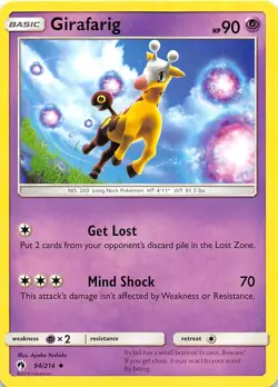 Girafarig 94/214 SM Lost Thunder Pokemon - Image 1