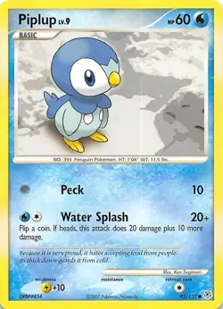 Piplup 93/130 Diamond and Pearl Pokemon - Image 1