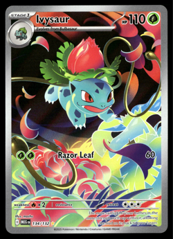 ✅Pokemon Ivysaur 134/132 HP110 Mega Evolution Illustration Rare ✅Near Mint✅RBAH✅ - Image 1