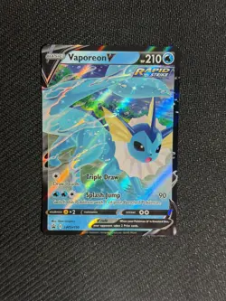 Vaporeon V SWSH150 Holo Promo Sword & Shield Promo Pokemon Moderately Played - Image 2