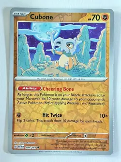 Cubone 104/165 Reverse Holo Common Scarlet & Violet 151 Pokemon TCG Near Mint NM - Image 3