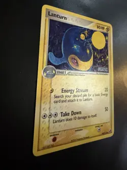 Pokemon TCG Lanturn 40/115 Holo Rare EX Unseen Forces. 2005 - Image 2