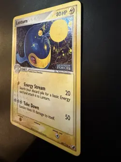 Pokemon TCG Lanturn 40/115 Holo Rare EX Unseen Forces. 2005 - Image 3