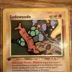 Sudowoodo (1st Edition) 26/64 Pokemon Neo Revelation - NM - Image 3