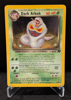 [AUS] Dark Arbok 2/82 Holo Vintage English Pokemon Card Team Rocket 1999 HP - Image 1
