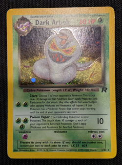 [AUS] Dark Arbok 2/82 Holo Vintage English Pokemon Card Team Rocket 1999 HP - Image 3