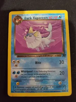 Dark Vaporeon Pokemon Team Rocket #45 2000 - Image 1