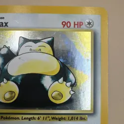 1999 Pokemon Jungle Snorlax #11/64 Holo Unlimited No Symbol Error - Image 5