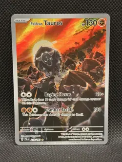 Pokemon Paldean Tauros 218/193 Illustration Rare SV02: Paldea Evolved (NM) - Image 1