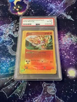 Pokemon 2003 Aquapolis ENTEI Reverse Holo 10/147 - PSA 6 - Image 1
