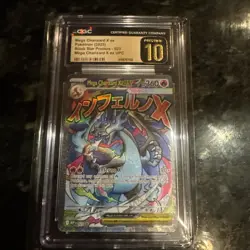 ⭐ 2025 Pokemon MEP Black Star Promos Mega Charizard X ex #023 CGC 10 Pristine - Image 1