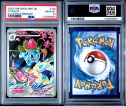 PSA 10 IVYSAUR #134 2025 POKEMON MEG EN-MEGA EVOLUTION ILLUSTRATION RARE - Image 3