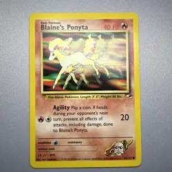 2000 Pokemon Blaine's Ponyta Gym Heroes Set Unlimited 63/132 WOTC - Image 1