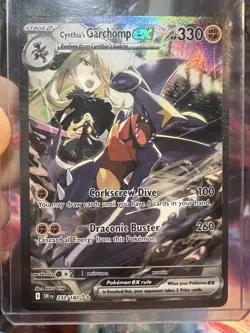 Pokemon Cynthia's Garchomp Ex 232/182 Full Art Holo Sv10 Destined Rivals - Image 1