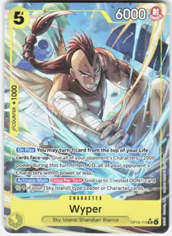 Wyper Alternate Art Foil OP15-114 Adventure on Kami's Island One Piece - Image 1