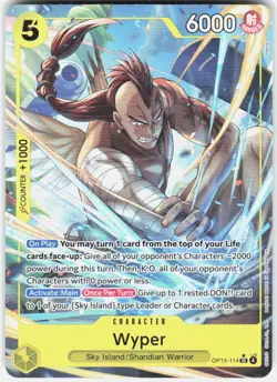 Wyper Alternate Art Foil OP15-114 Adventure on Kami's Island One Piece - Image 1