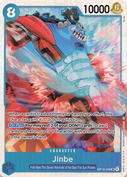Jinbe Foil OP14-049 The Azure Sea's Seven One Piece - Image 1