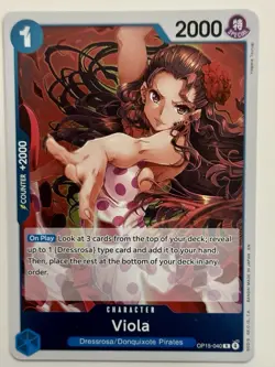 Viola OP15-040 Rare Adventure on Kami's Island One Piece Foil NM English - Image 1