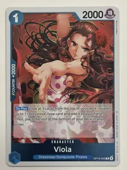 Viola OP15-040 Rare Adventure on Kami's Island One Piece Foil NM English - Image 2