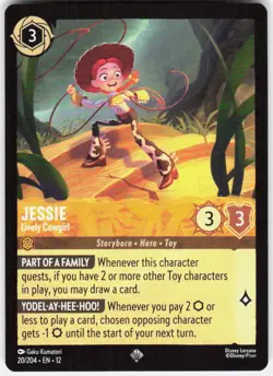 Jessie Lively Cowgirl 20/204 Wilds Unknown Disney Lorcana - Image 1