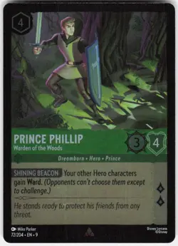 Prince Phillip Warden of the Woods Foil 72/204 Fabled Disney Lorcana - Image 1
