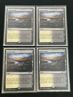 Mtg Marsh Flats Secret Lair English Set Of 4 Rare - Image 1
