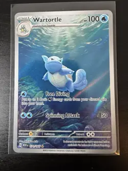 Wartortle 171/165 Art Rare - 2023 Pokemon MEW EN Scarlet & Violet 151 - NM* 🏝 - Image 1